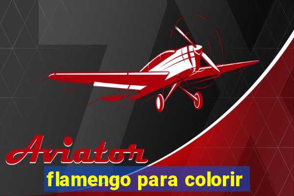 flamengo para colorir